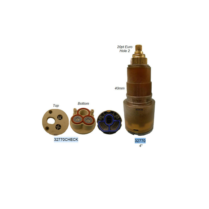 Pegasus / Paini Thermostatic Cartridge 32770 Jerich with CHECK VALVE