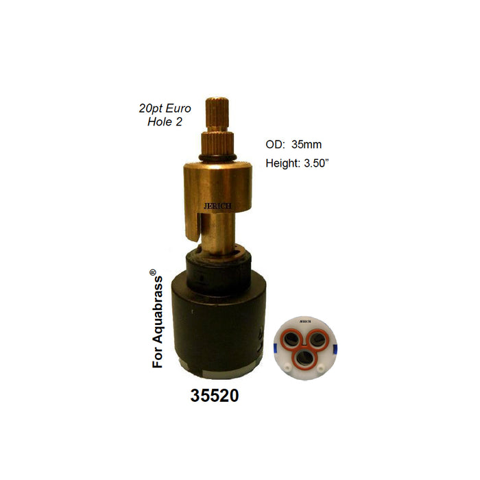 Aquabrass 35mm Cartridges 01520 with Stem adapter