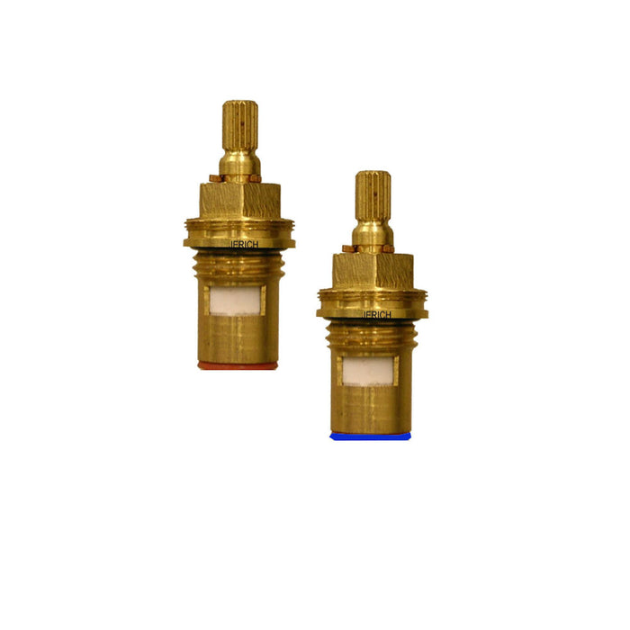 Ceramic Stem 20pt 54mm Hot and Cold Set of 2 Cartridges - Fits Grohe & Jado
