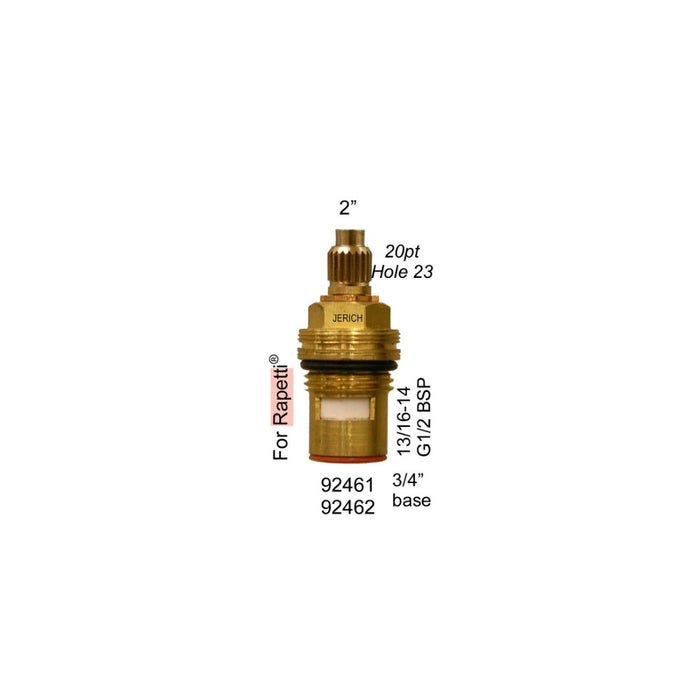 Replacement REPETTI 20pt 2-inch Ceramic Cartridge 92461-92462 Hot and Cold Set