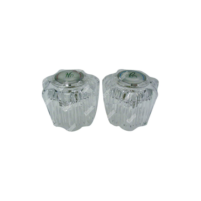 Delta Clear Hot and Cold Handles Fits RP2083-PB1745 - Pair
