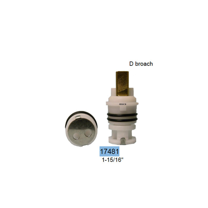 Dominion / Banner Faucet Cartridges 1-15/16 Length - Hot and Cold Set