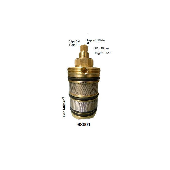 Altman Replacement 3-5/8 Inch 40mm Thermostatic Faucet Cartridge