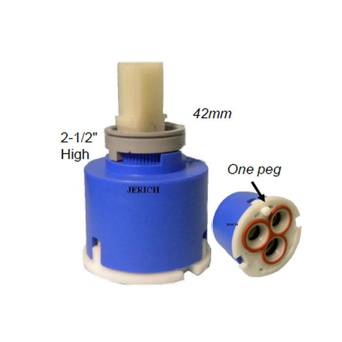 Kerox 42mm K42C - Single Alignment Pin Single Lever Faucet Cartridge