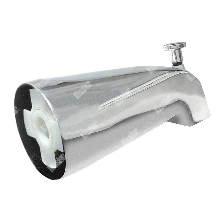 Chrome Tub Spout 1/2 inch Threaded Mount For Copper with Diverter 82-0014