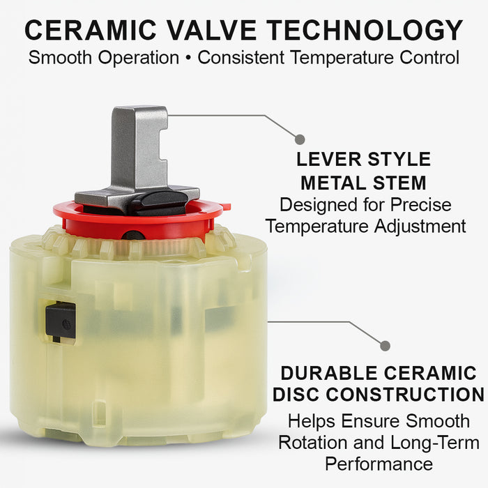 American Standard Single Lever Tub Shower Replacement Type P Cartridge 23529 and 952100 Pressure Balancing Spool