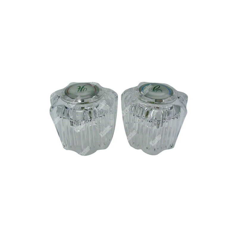 Delta Clear Hot and Cold Handles Fits RP2083-PB1745 - Pair