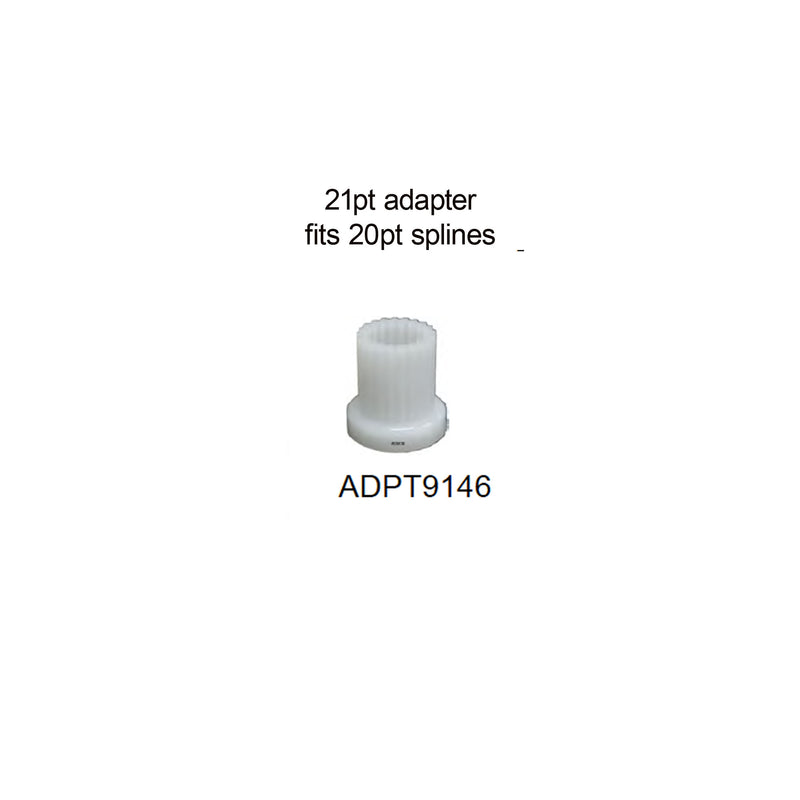 ADPT9146 21pt Adapter for 20pt Splines on stem plastic