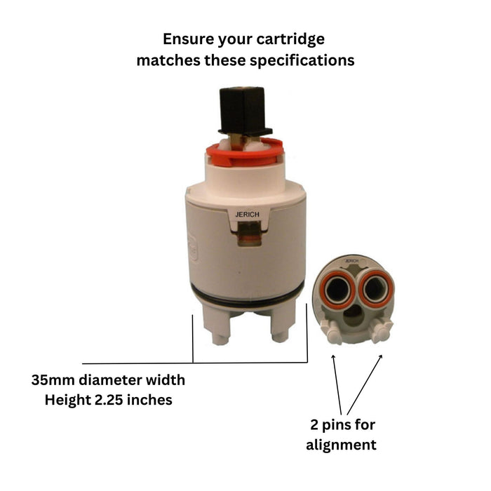 Hydroplast GX35 35mm 2 Alignment Pin Cartridge - Replacement for Kohler GP1017426