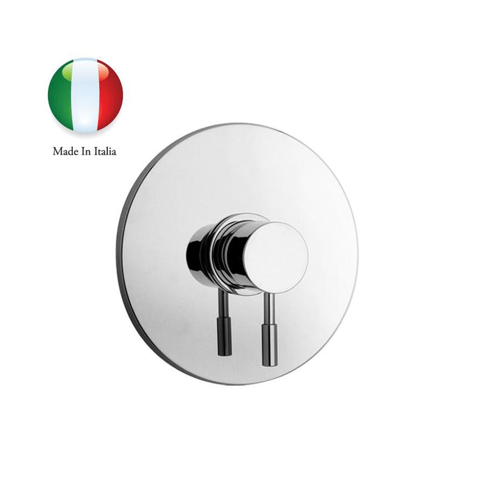 Paini Tower Style Handle Full Trim Kit and Wall Plate Set - Chrome